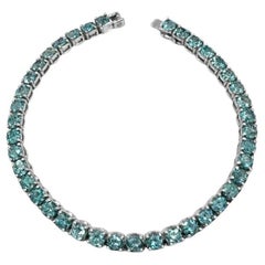 Paraiba-Turmalin-Tennisarmband 10,33 Karat