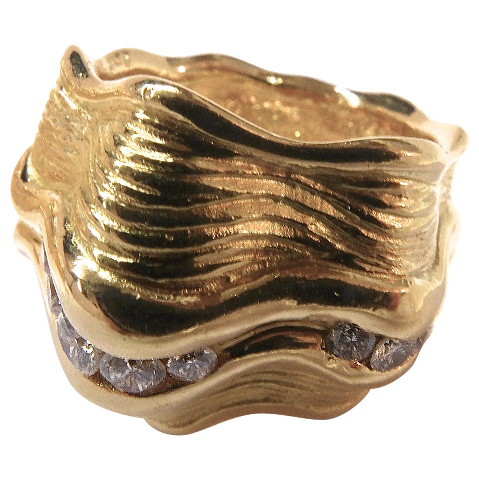 Chanel Diamond Gold Ring