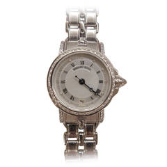 Breguet 2101 Lady's White Gold Diamond-Set Marine Wristwatch