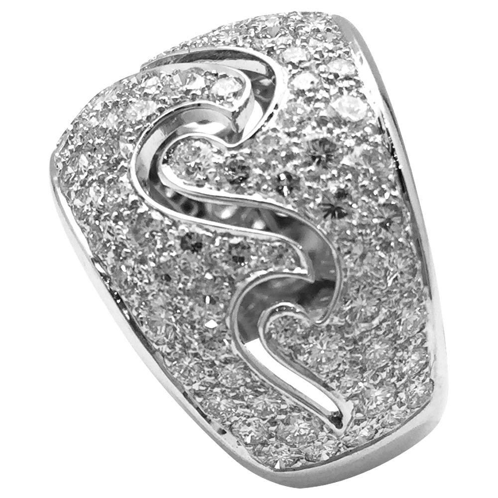 Van Cleef & Arpels Diamond Wave Ring