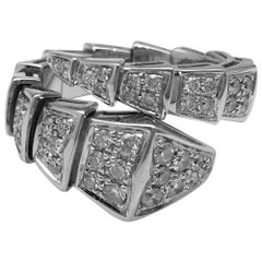 White Gold Bulgari Ring "Serpenti" Collection, Diamonds