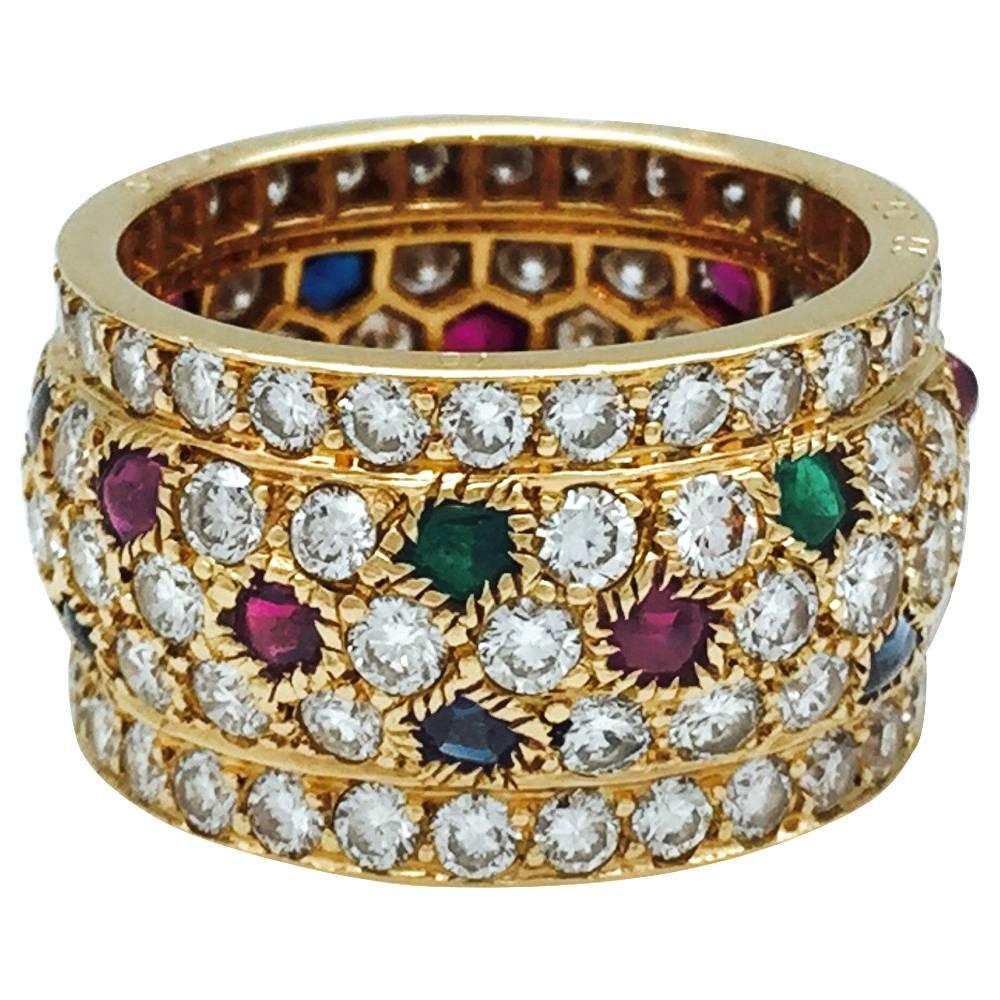 cartier ring with stones