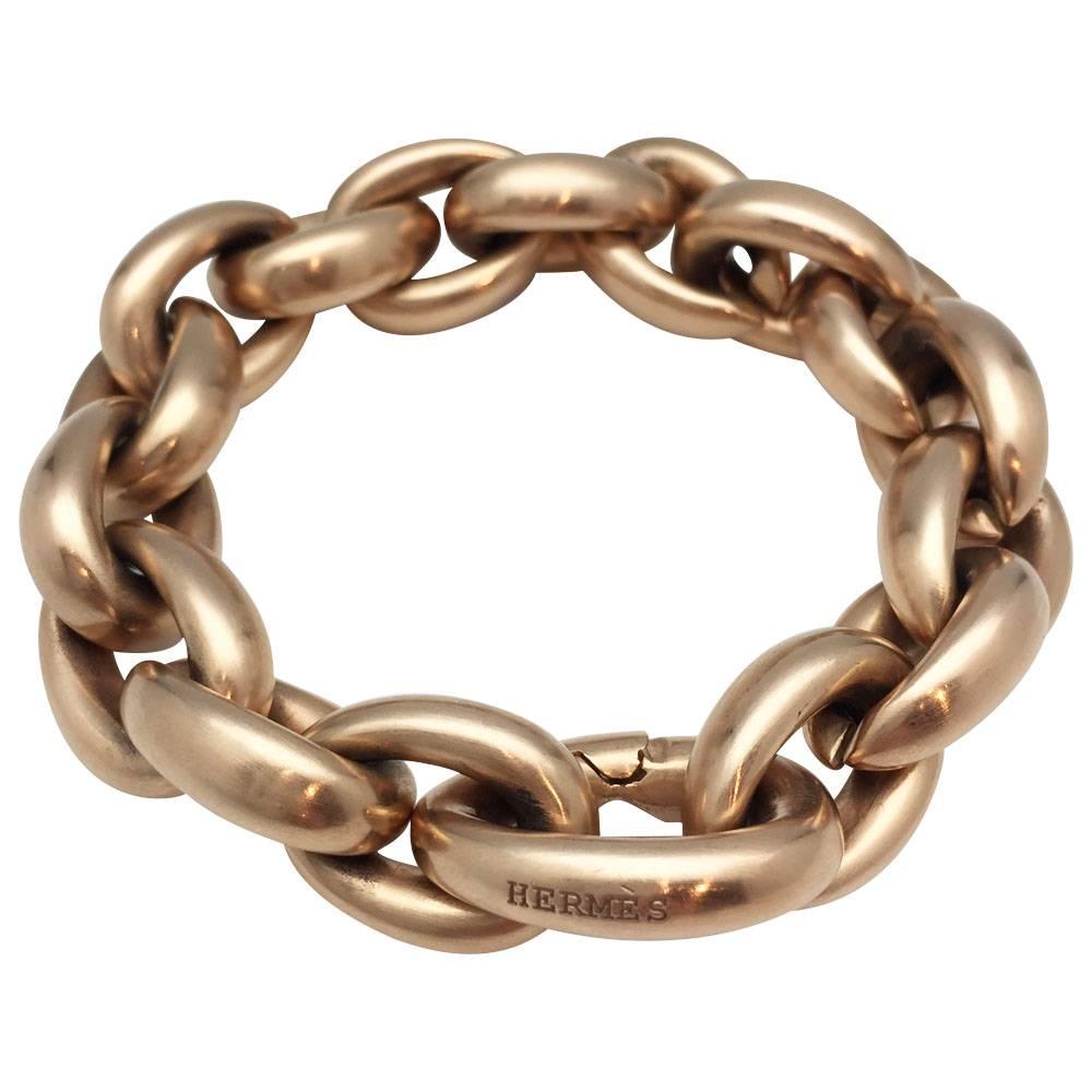 Satin Pink Gold Hermès Bracelet