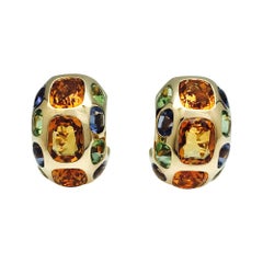 Chanel Earrings, Coco Collection, Set with Gemstones