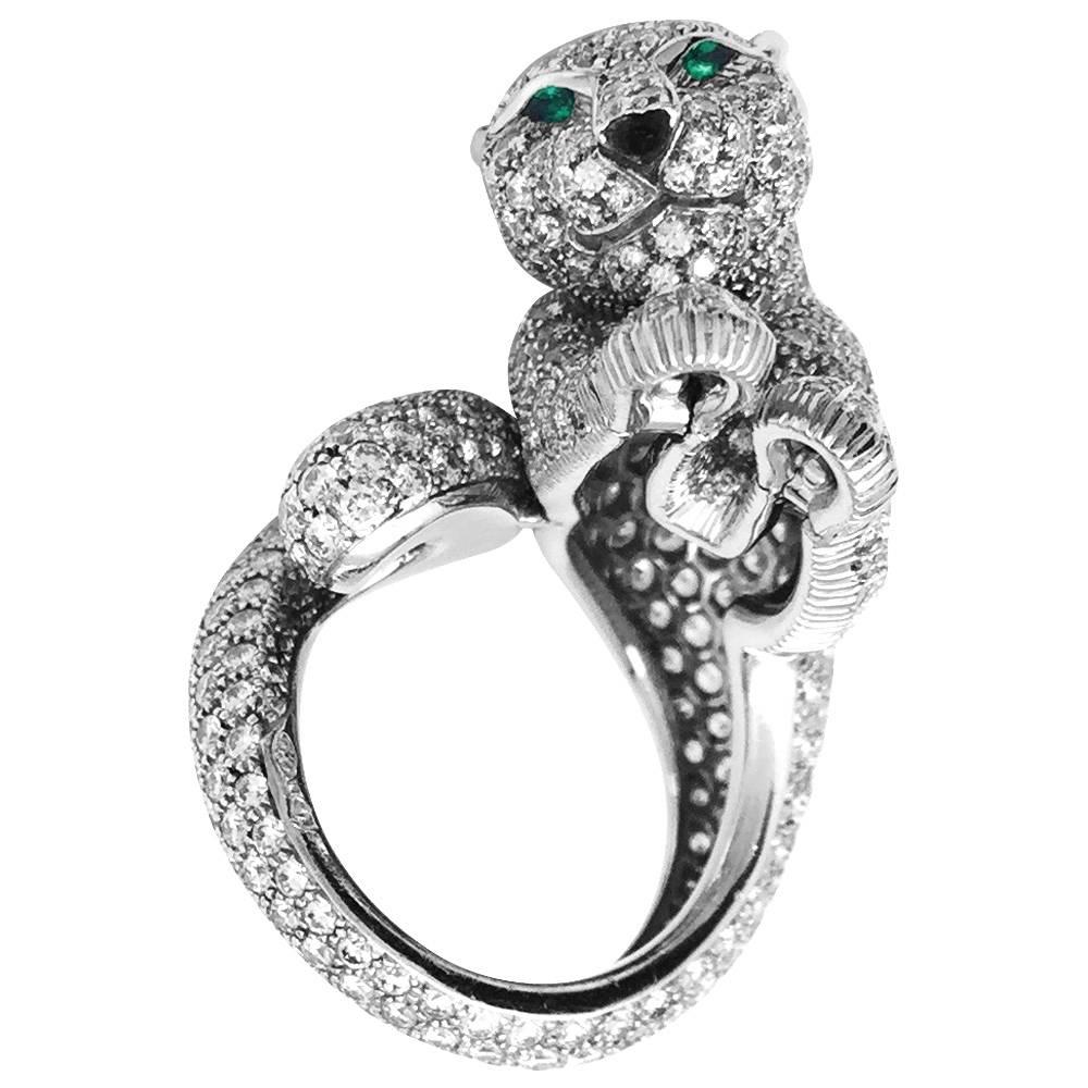 A 950/000 platinum Exceptional Cartier ring, 