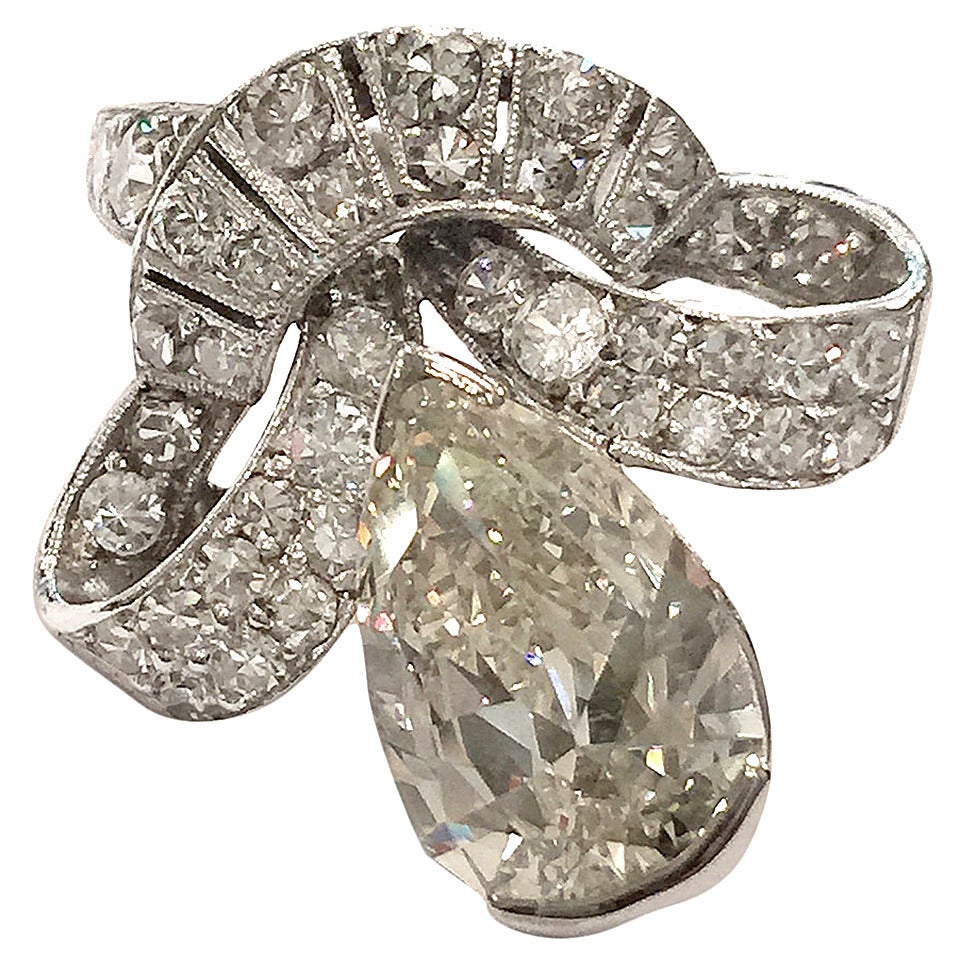 1960s Diamond Gold Platinum Ring