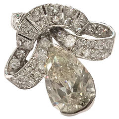 1960s Diamond Gold Platinum Ring 2