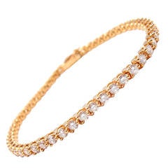 Cartier Diamond Gold Tennis Bracelet