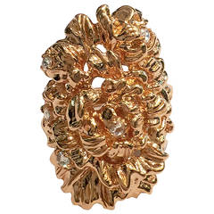 Repossi Neree Collection Rose Cut Diamond Gold Ring
