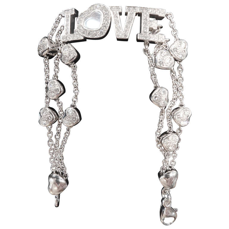 Chopard White Gold Love Bracelet at 1stDibs | chopard love bracelet, chopard  bracelets for sale