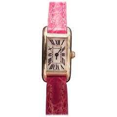 Yellow gold Cartier lady's watch.