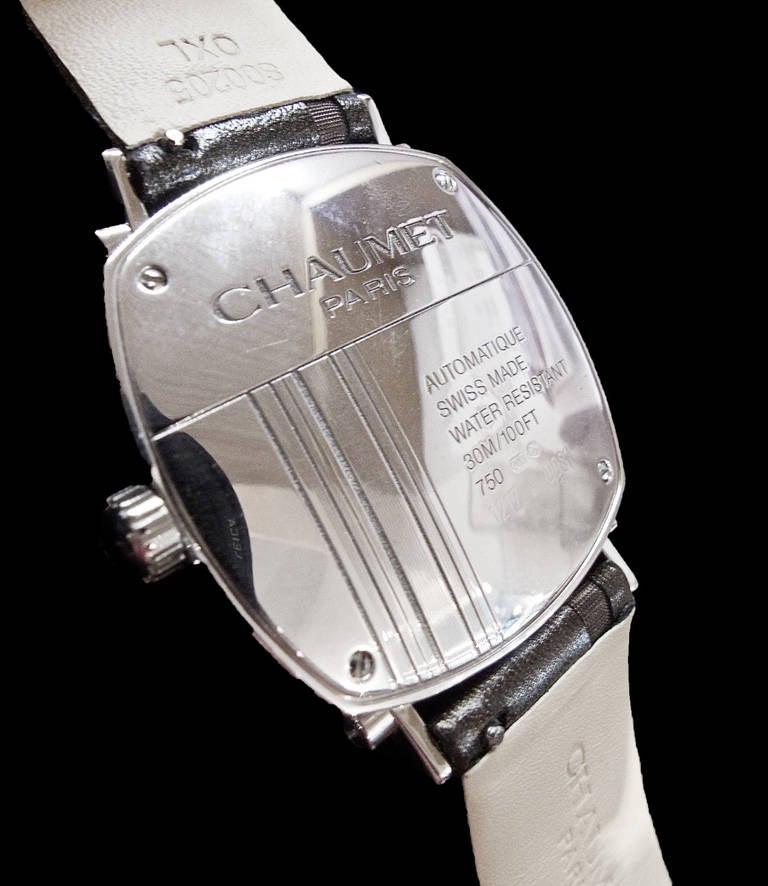 Chaumet Montre-bracelet Dandy coussin en or blanc et diamants