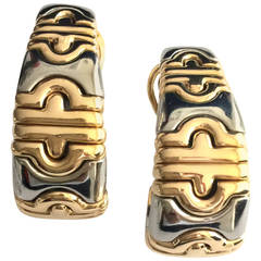A pair of Bulgari "Parentesi" earrings.