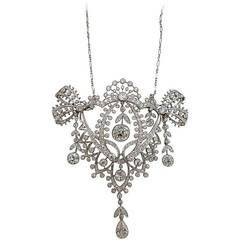 Henri Sandoz Diamond Platinum Pendant