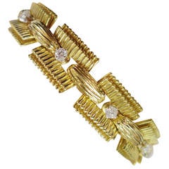 Cartier Diamond Yellow Gold Bracelet