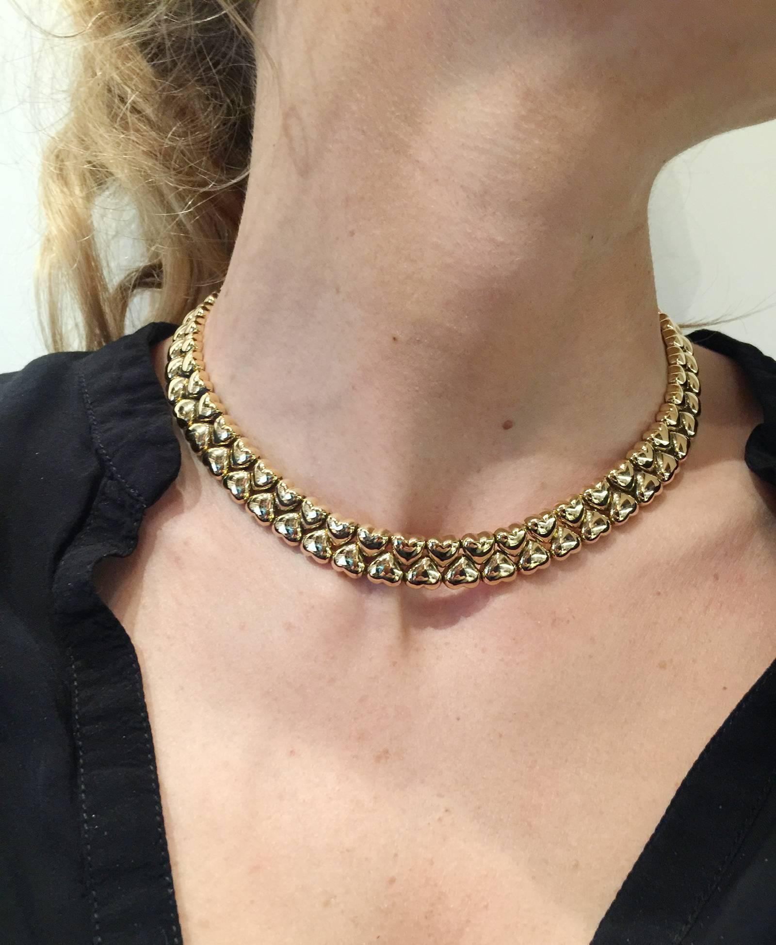 Contemporary Cartier Yellow gold heart necklace