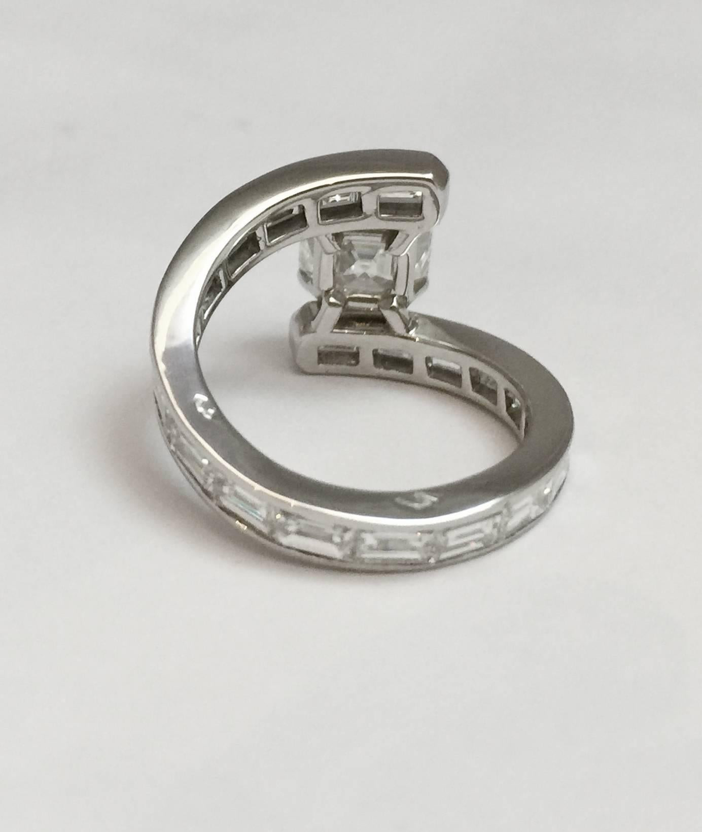 square baguette diamond ring