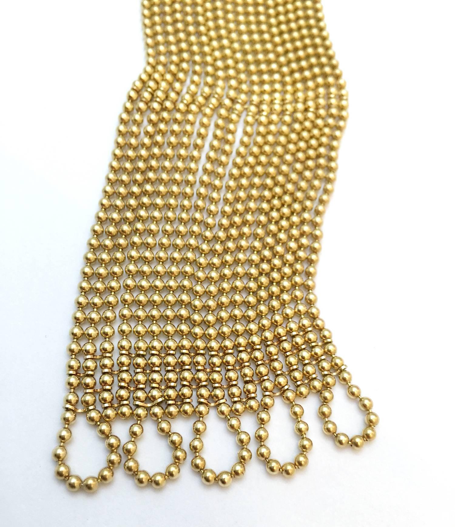 Contemporary Cartier Sublime Diamond Gold Draperie Necklace Set  