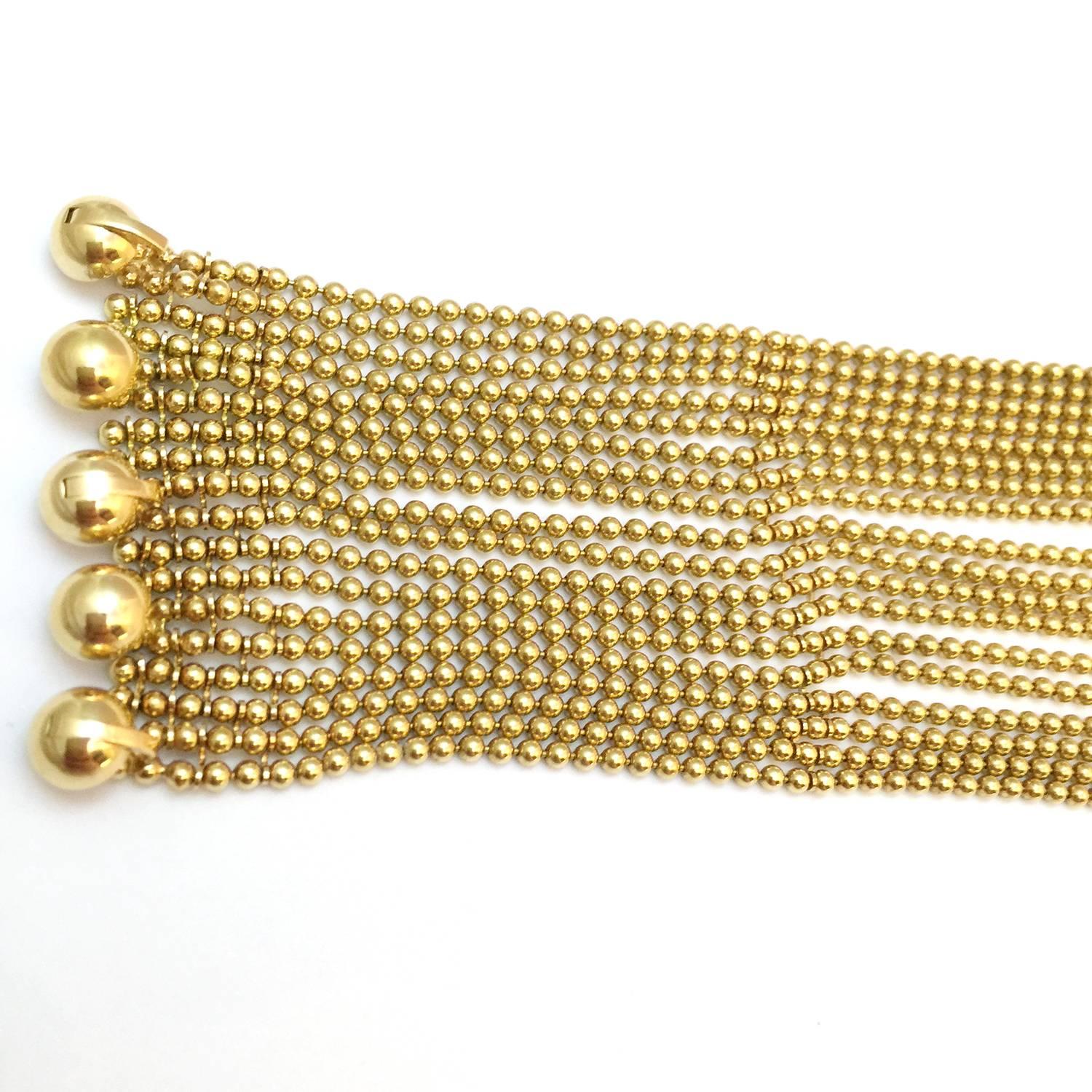 Cartier Sublime Diamond Gold Draperie Necklace Set   In Excellent Condition In Paris, IDF