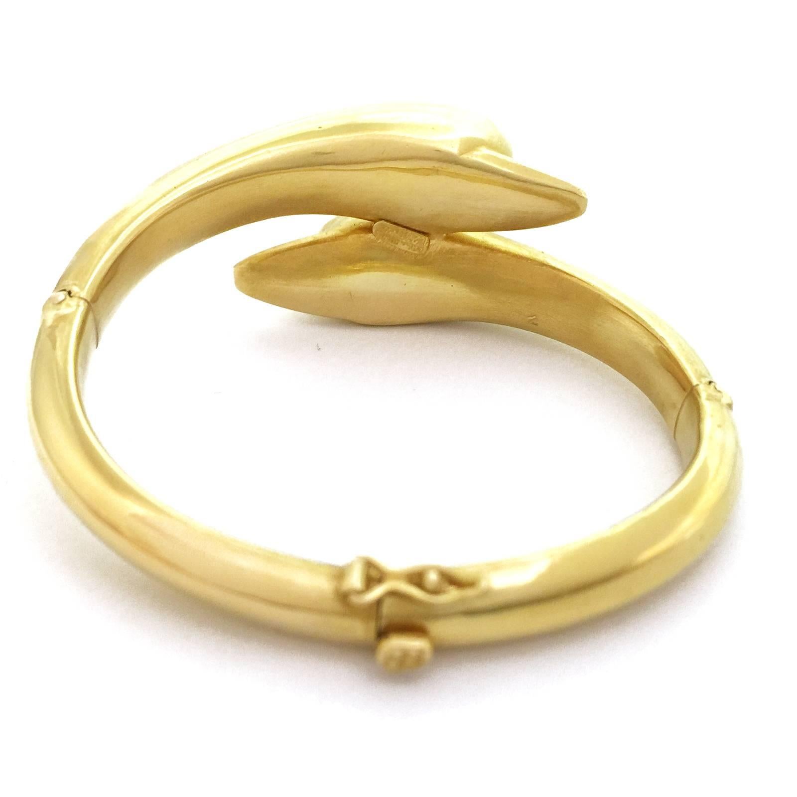 Contemporary Lalaounis Gold Dolphin Bracelet 