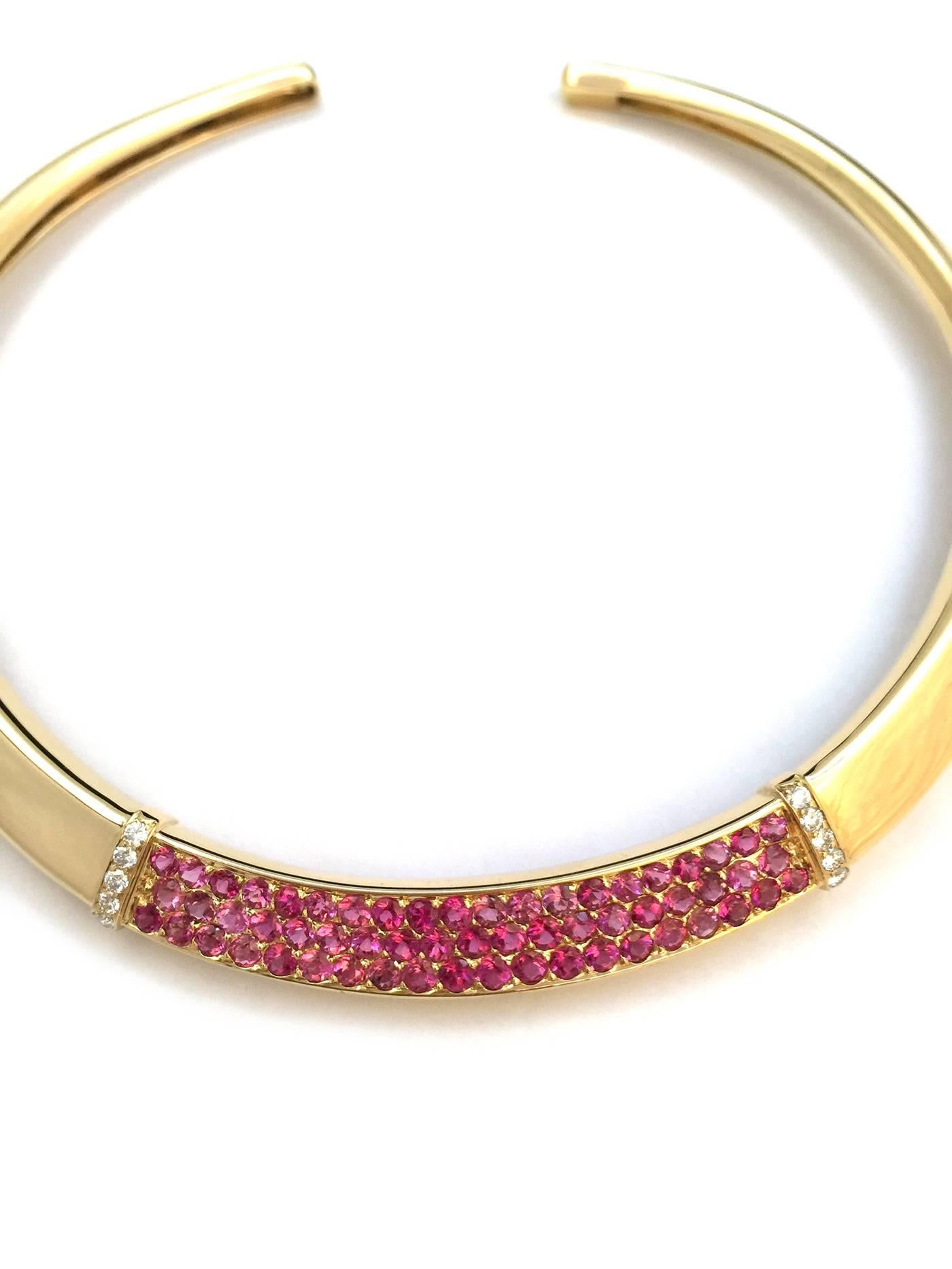 Contemporary Van Cleef & Arpels Pink Sapphire Diamond Gold 