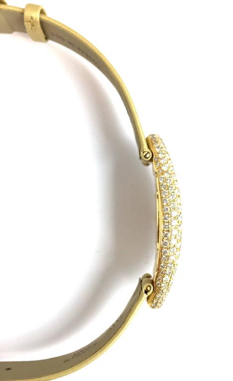 Yellow gold and diamonds Baignoire Cartier watch. at 1stDibs