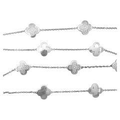 Van Cleef and Arpels Diamond Alhambra Necklace.