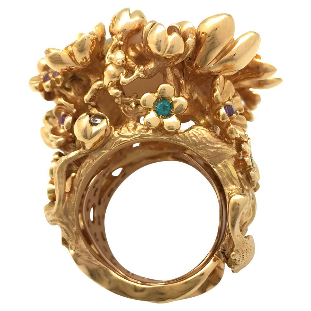 dior ring gold