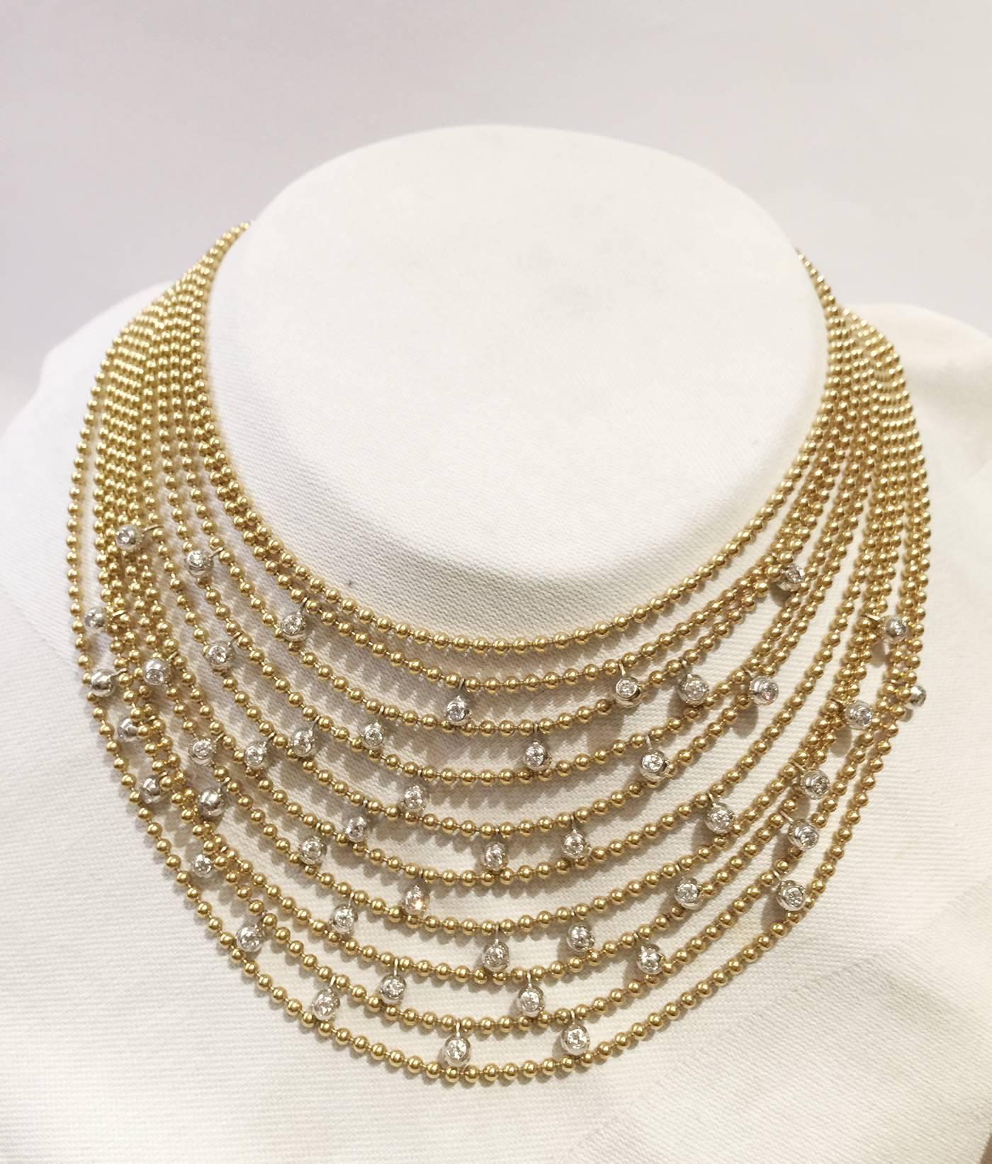 Contemporary Yellow Gold Cartier Draperie Necklace