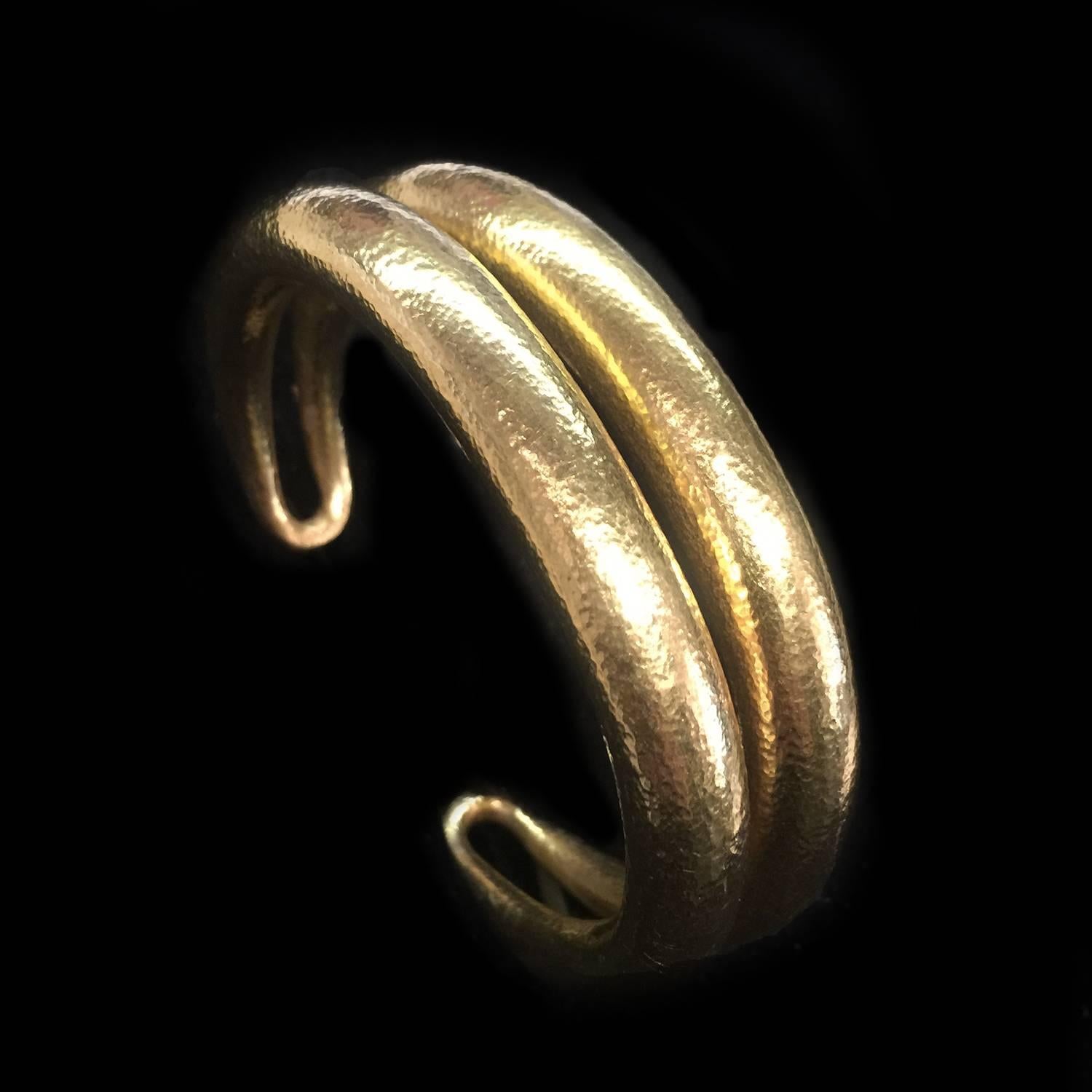 Yellow gold Zolotas bangle bracelet. In Excellent Condition In Paris, IDF
