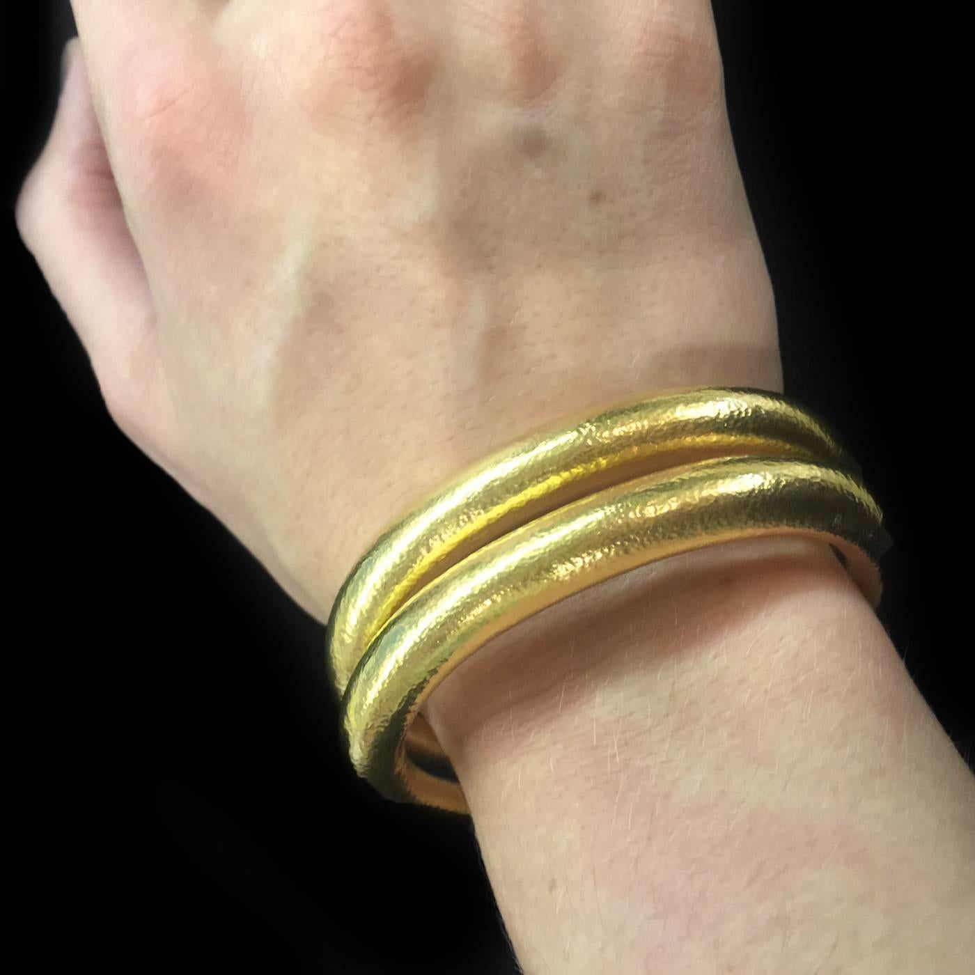 Women's Yellow gold Zolotas bangle bracelet.