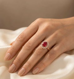 Princess Diana Ruby Ring – 1.54ct Untreated Ruby (Swiss-Certified)