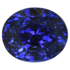 Eccezionale zaffiro blu reale non trattato da 3,09 carati - Certificato svizzero