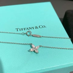 Tiffany & Co. Victoria Pendant Necklace Diamond Platinum PT950