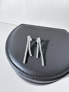 Pendientes Damiani con borla de diamantes en oro blanco 6.4G