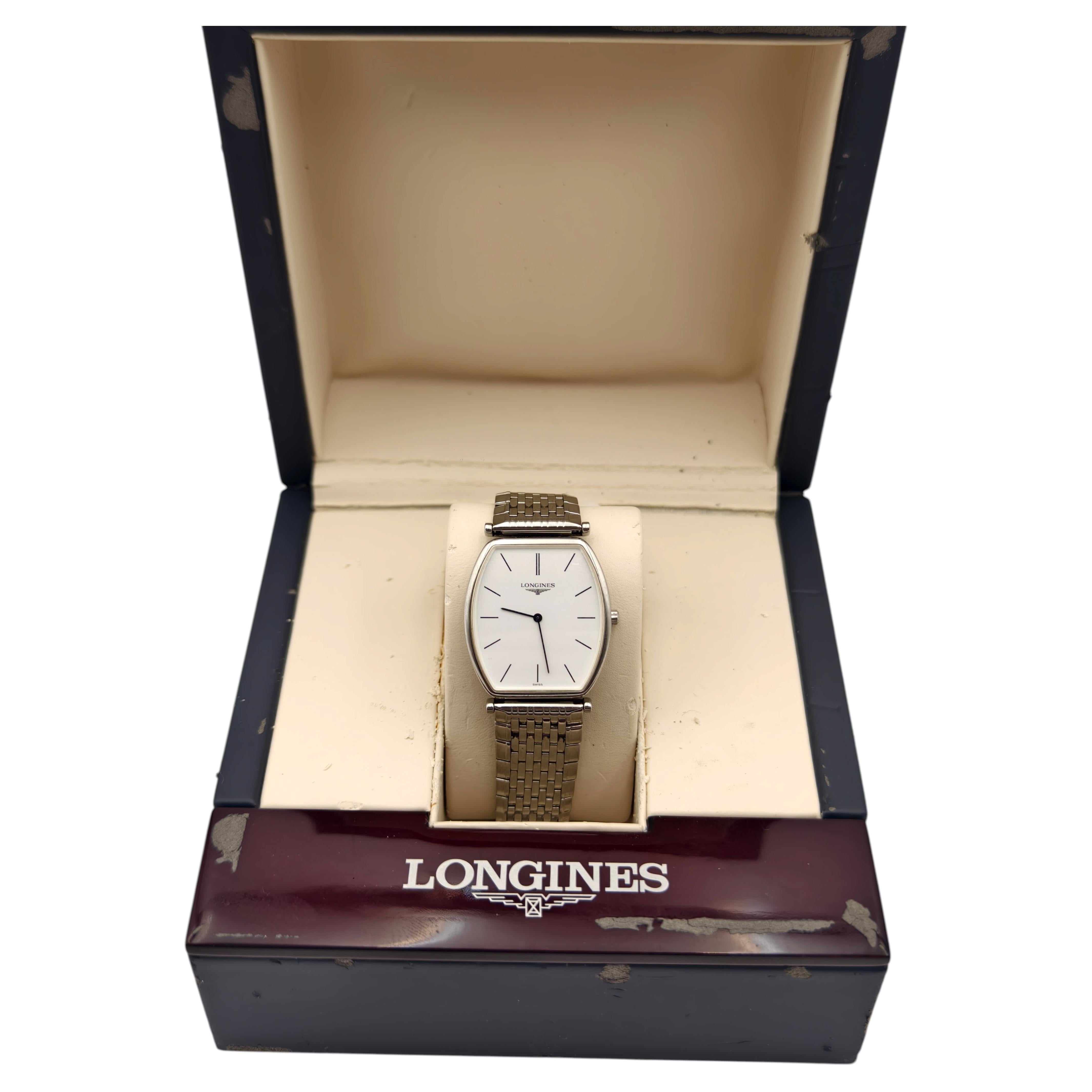Longines L4.705.4 Edelstahl Damen La Grande Classique Quarz-Armbanduhr im Angebot