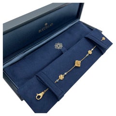 Buccellati Opera Tulle 18K Yellow Gold Flower Motif Chain Bracelet