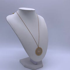 Tiffany Picasso Crown of Hearts Openwork Necklace 18K Yellow White Rose Glod