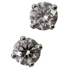 De Beers DB Classic Diamant-Ohrstecker aus Platin, Solitär