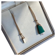 Bracciale Bvlgari Gelati con diamanti e malachite in oro rosa 18 carati