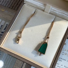 Bracciale Bvlgari Gelati con diamanti e malachite in oro rosa 18 carati
