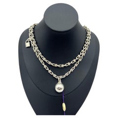 TIFFANY & CO HardWear Wrap Necklace Sterling Silver 925 Ball Lock