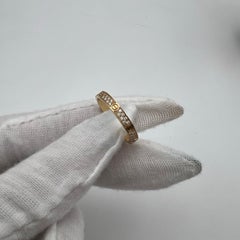 CARTIER LOVE Ring SM 18K Rose Gold Paved Diamonds Wedding Band