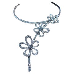 VAN CLEEF ARPELS Flowerlace, haute joaillerie en or blanc 18 carats entièrement sertie de diamants
