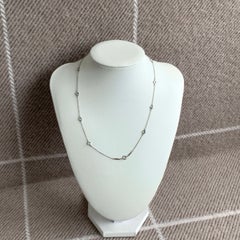 Tiffany & Co Elsa Peretti Diamonds by the Yard Platinum Necklace
