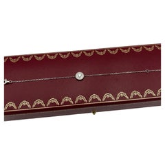 Cartier d'Amour 0.21ct Diamants Legers Bracelet 18K White Gold GIA