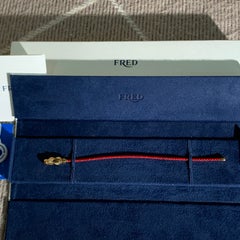Fred Chance Infinie Diamantarmband aus 18-karätigem Rotgold, Kabelkette, Größe 17
