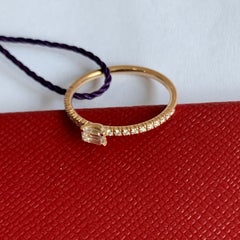 Cartier Etincelle de Cartier 18K Rose Gold Emerald-Cut Diamond Ring