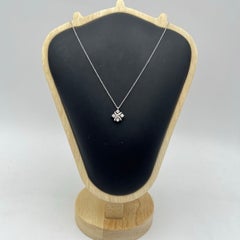 Tiffany & Co Schlumberger Lynn 18k White Gold Diamond Pendant Necklace