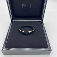 Bracciale rigido aperto Piaget Possession in oro giallo 18 carati con diamanti, misura 15